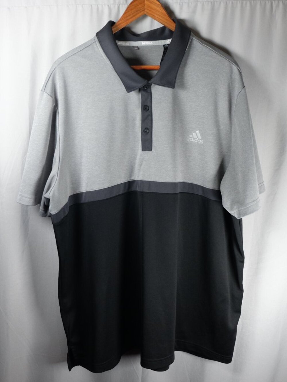 Adidas Golf Men’s Short Sleeve Gray Polo Shirt 2XL Size XXL